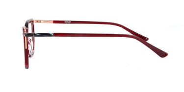 Women Vista Eyeglasses: Bibby - Red Tort - SpaceSMART Eye Clinic (Side View)
